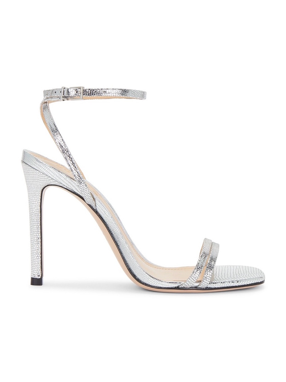 SCHUTZ ALTINA Sandal in “Prata” metallic lizard